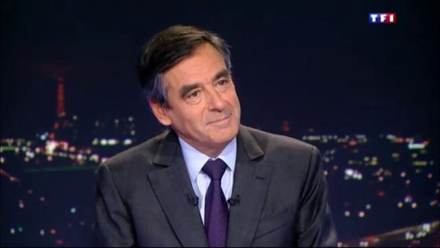 François Fillon au JT de TF1