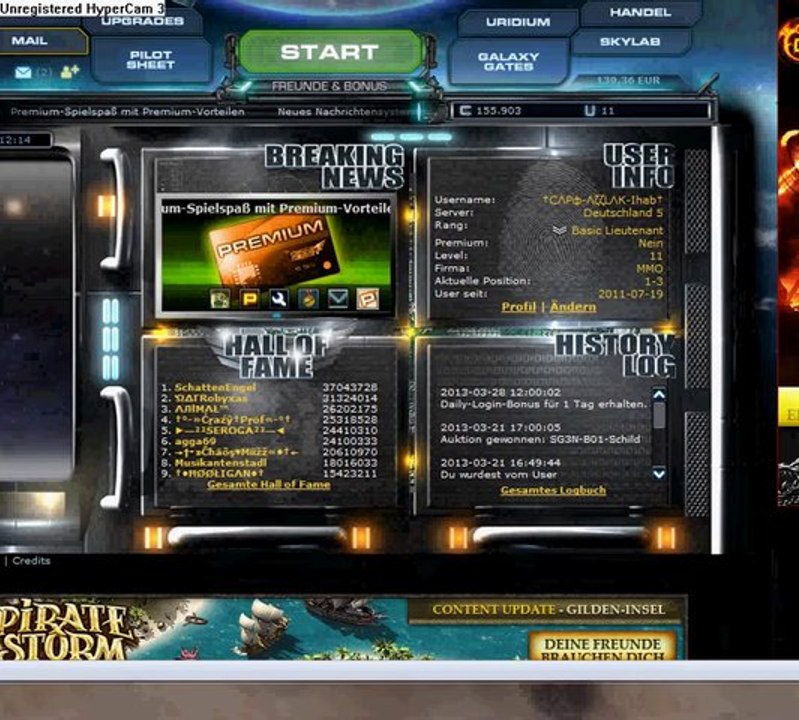 PlayerUp.com - Account Marketplace - Dark Orbit ACC Sell(2)