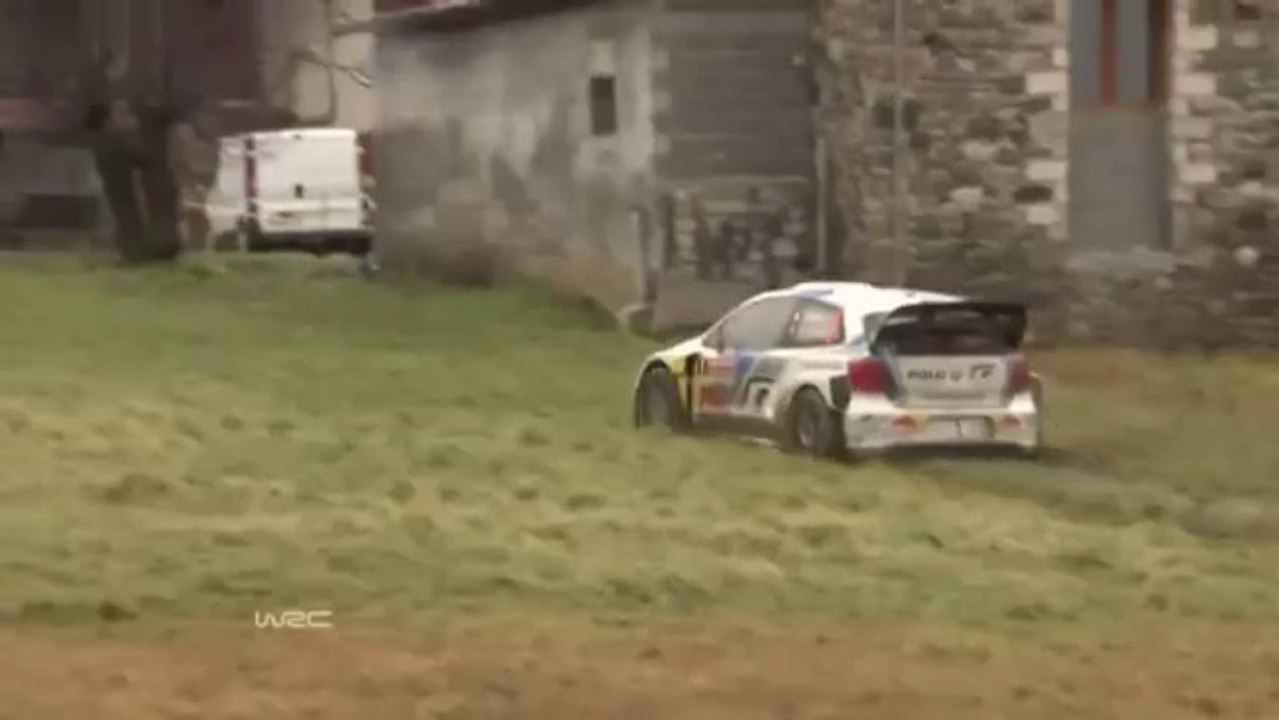 WRC 2014 Monte Carlo Ogier and Ostberg Big Off SS08
