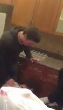 Set his face on fire with an alcohol shot... Dumb