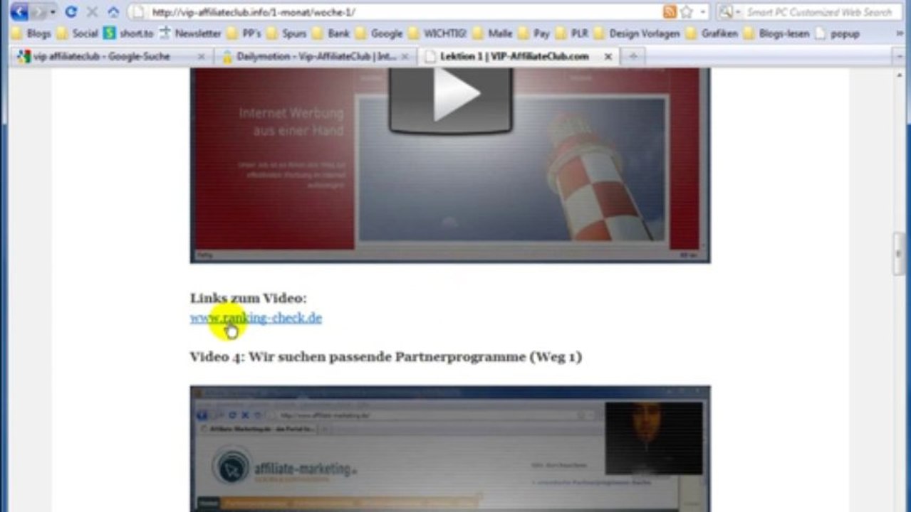 Einblicke in den VIP-Affiliateclub und dadurch Geld verdienen