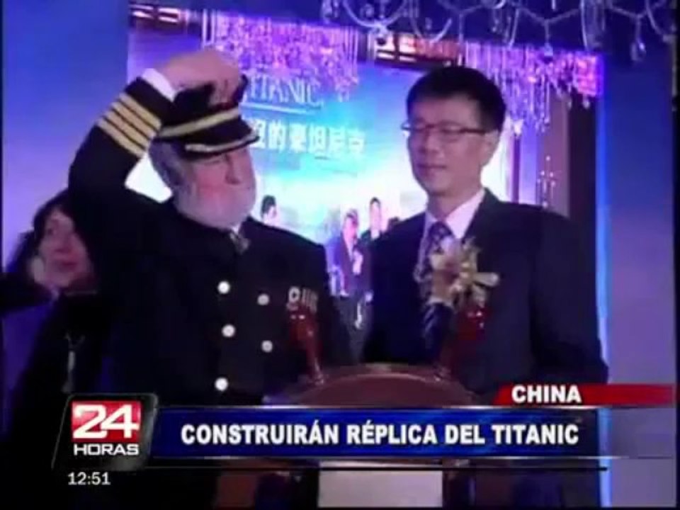 VIDEO: compañía china construirá réplica del Titanic a tamaño real