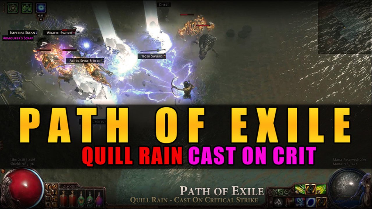 Path of Exile - Quill Rain - Cast On Critical Strike
