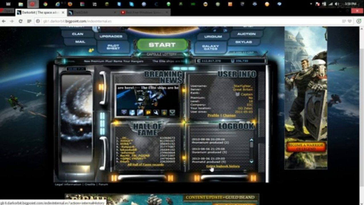 GameTag.com - Buy Sell Accounts - Darkorbit Elite Account For Sale 2013