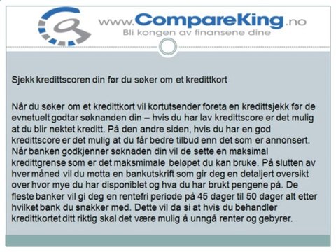Hva er et kredittkort og hvordan fungerer det? CompareKing.no