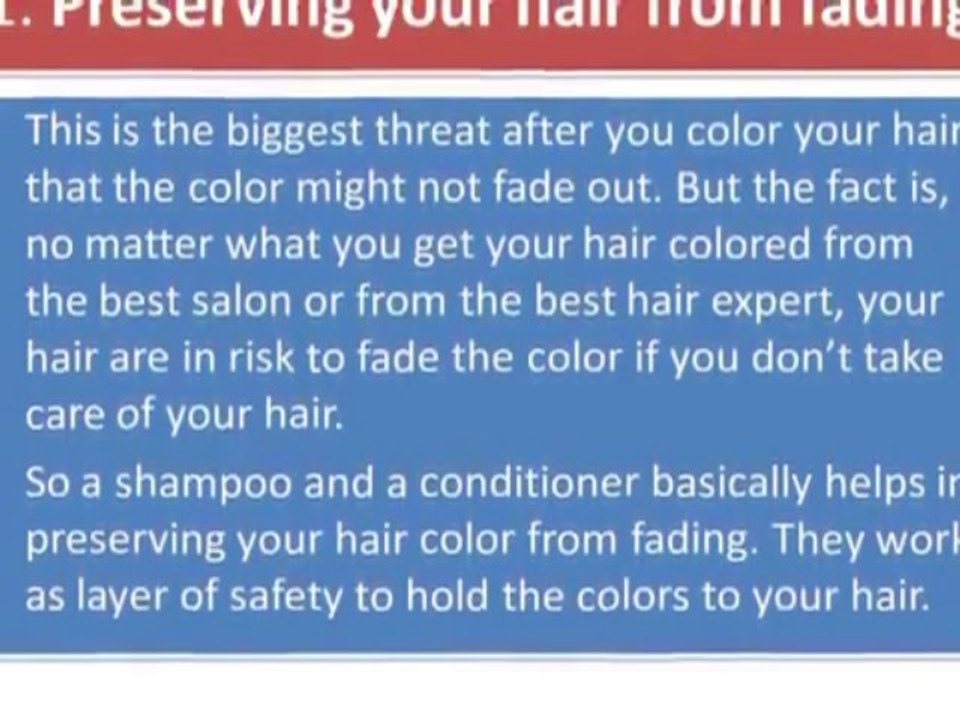 Best conditioner and shampoo for color treated hair