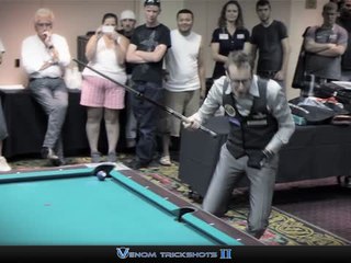 Trick Shot Artist Performs In Vegas Pool Hall