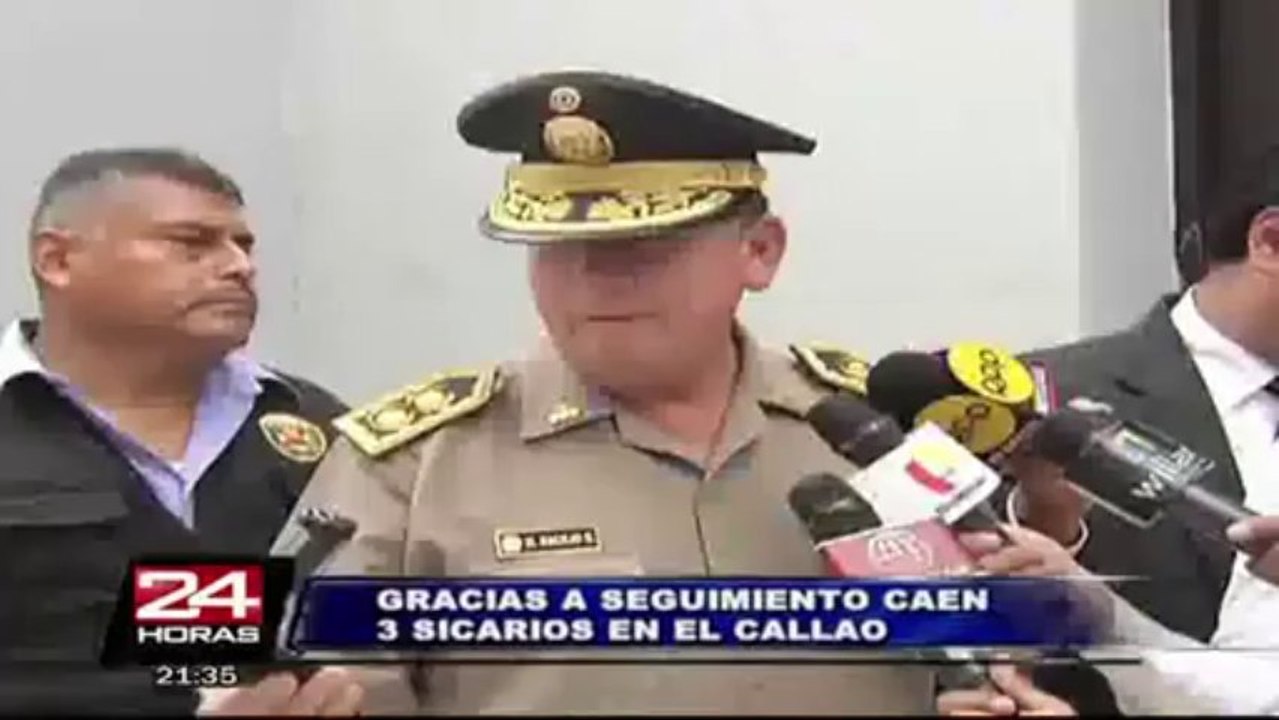 Capturan a tres integrantes de una banda de sicarios en el Callao
