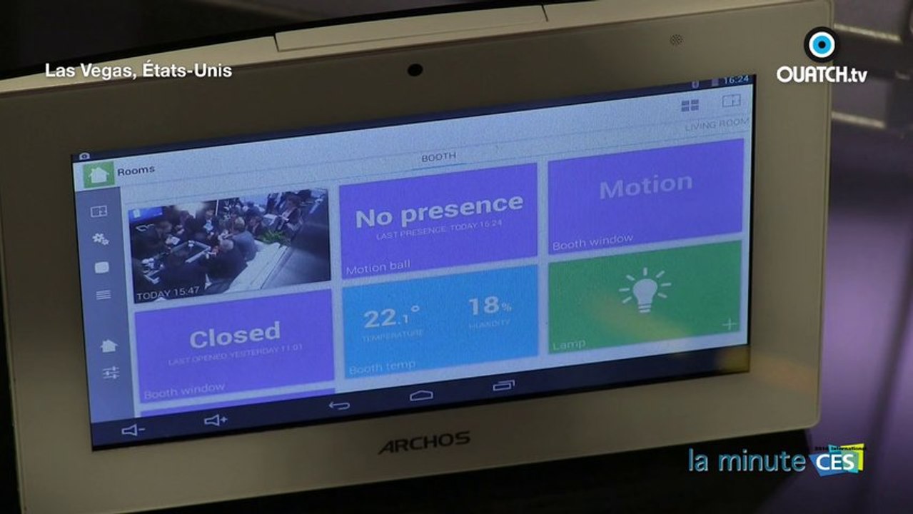 la minute CES S01E10 : la Smart Home Tablet (Archos) et ses six capteurs pour la maison