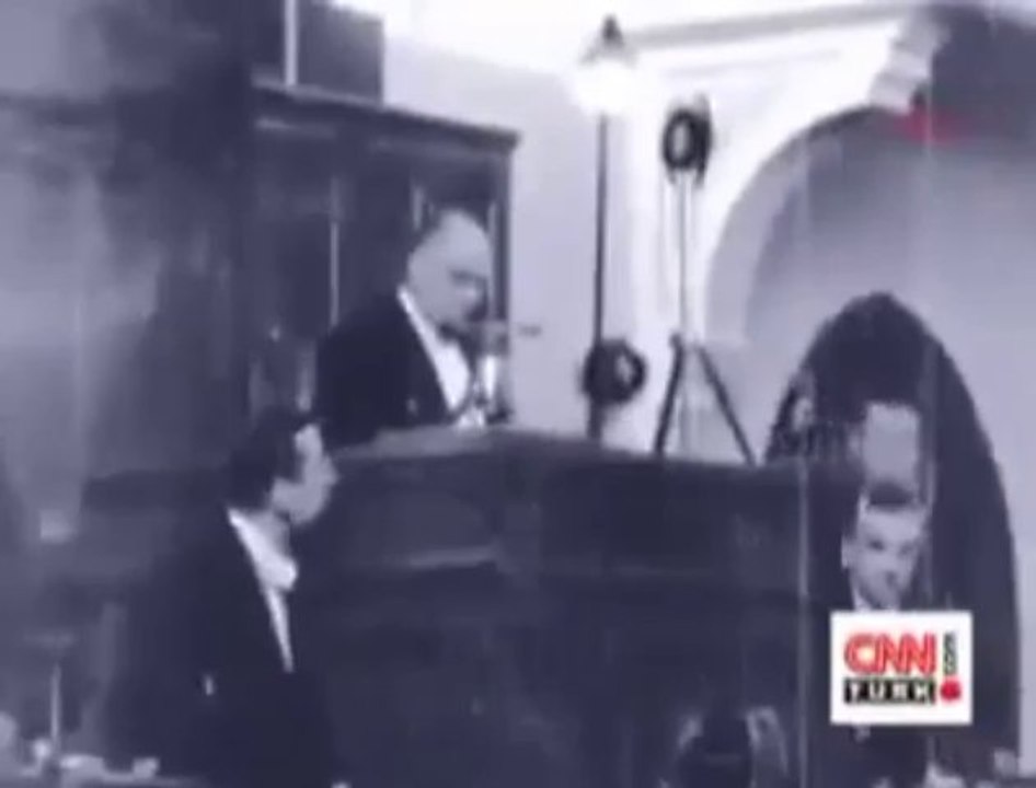 Mustafa Kemal Atatürk'ün gerçek sesi ve net görüntüsü.mp4