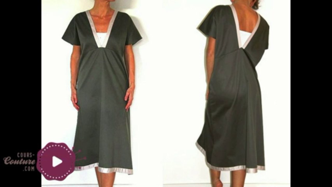 cours de couture - Apprendre à coudre une tunique bi-color pour femme - tuto de couture