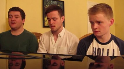 Video herunterladen: Une cover énorme en Piano Voix avec 3 chanteurs exceptionnels. A pleurer!