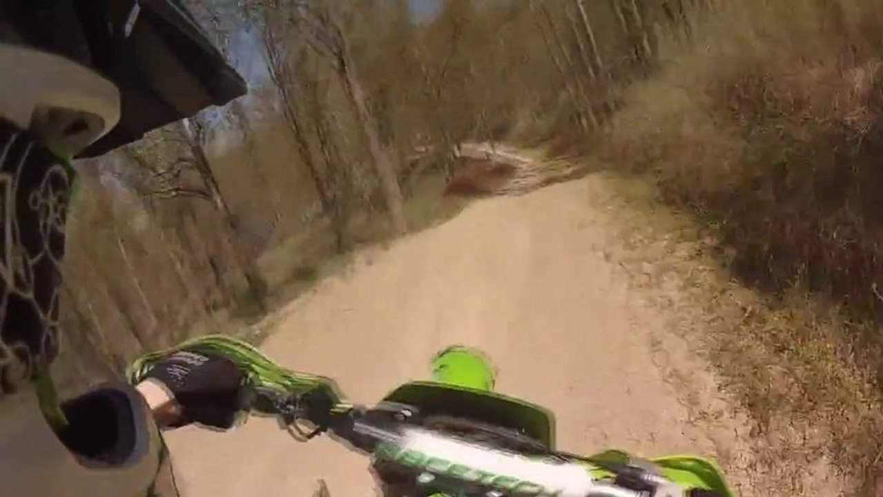 Kawasaki Kx 125 GOPRO Dirt Bike Action