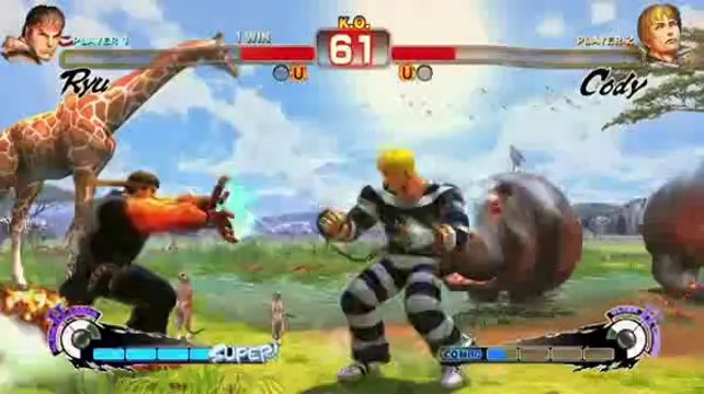 Super Street Fighter IV - Cody vs Ryu