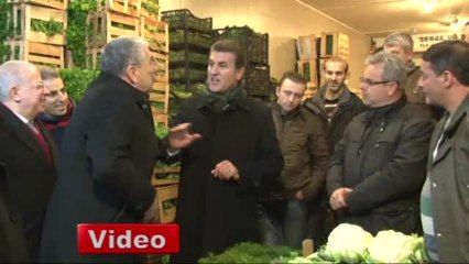Mustafa Sarıgül, Sebze ve Meyve Halini Ziyaret Etti