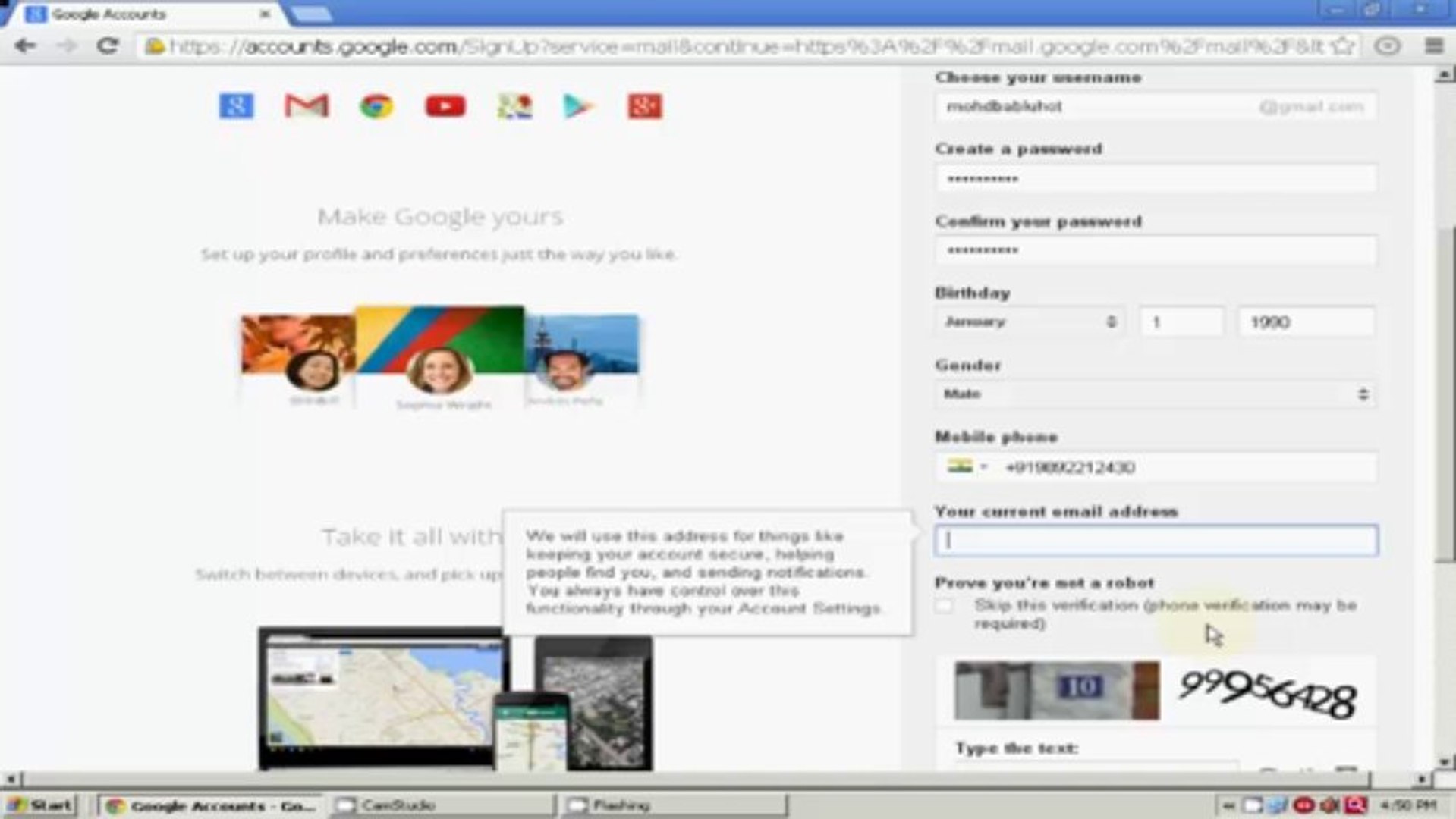 How to Gmail create account
