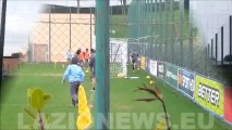 16.1.14 - QUI FORMELLO. L'allenamento della LAZIO in vista della trasferta di Udine