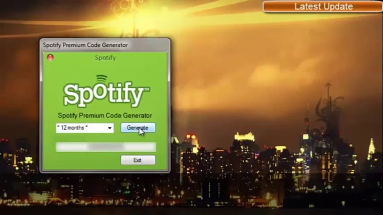 January 2014 Spotify Premium Code Generator working100% Updated