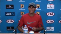 Rafael Nadal Press conference after R2 at Australian Open 2014
