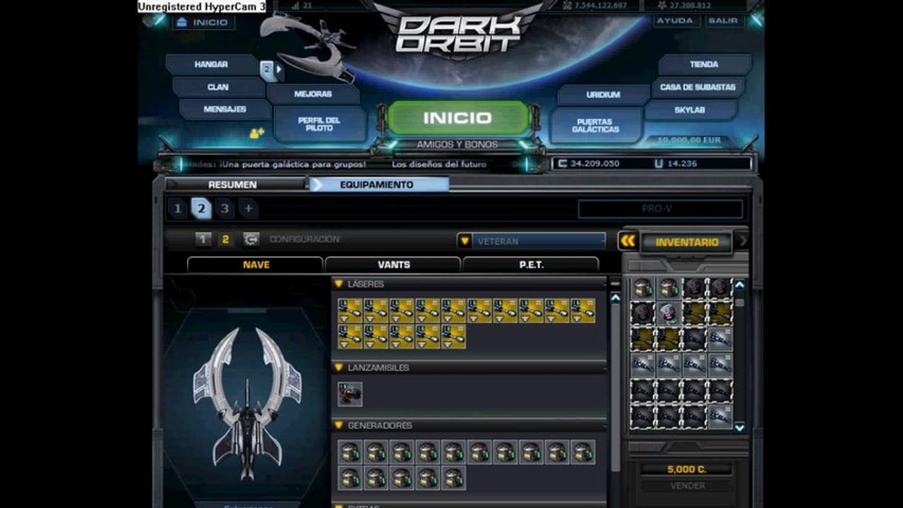 GAMEWAR.COM - BUY SELL TRADE ACCOUNTS - Sell account of Spain 1 - DarkOrbit