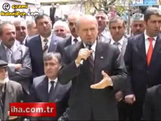 Bahçeli'nin Korumasının Söğüt Dalıyla İmtihanı
