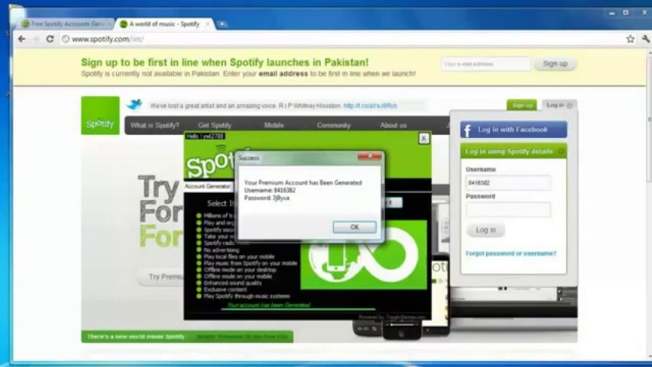 January 2014  Spotify Premium Code Generator Updated Version