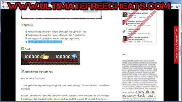 FREE Heroes of Dragon Age Gems / Coins Hack Tool iPhone