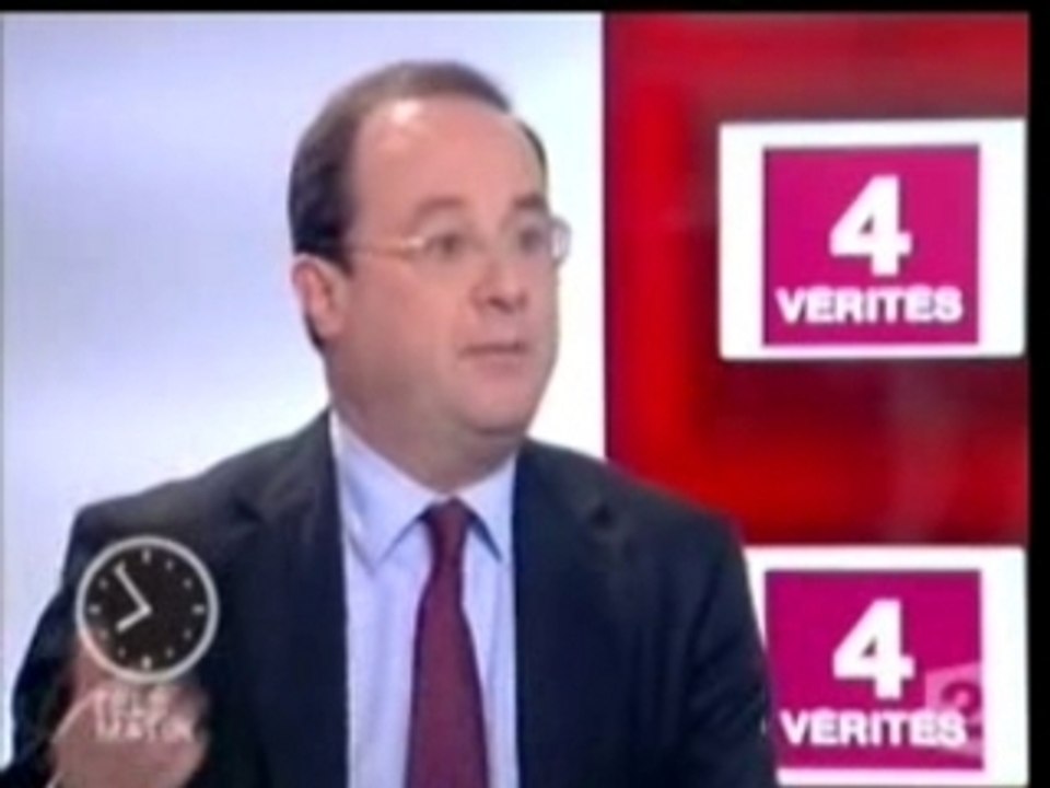 François Hollande dans les 4 vérités