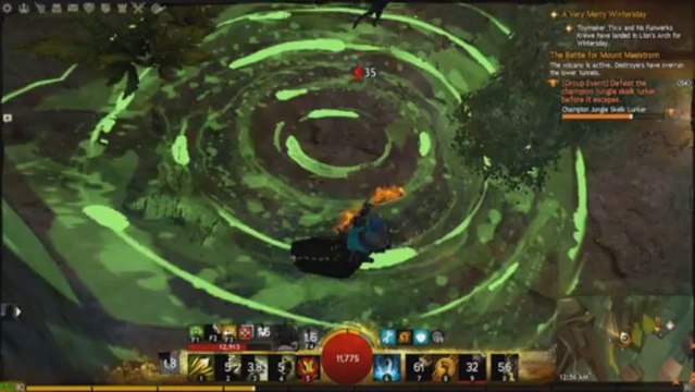 GW2 Soloing Champion Jungle Skelk Lurker in Mt Maelstrom on Ranger