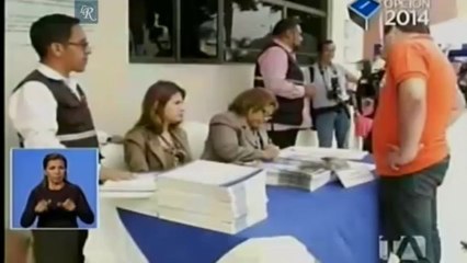 Organizaciones políticas reciben el padrón electoral, Guayaquil