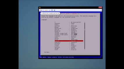 Installation Debian Minimal (1/5)
