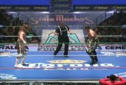 Hiroshi Tanahashi vs Shigeo Okumura in a CMLL Universal eightfinal match