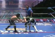 La Sombra vs Virus in a CMLL Universal tournament quarterfinal match