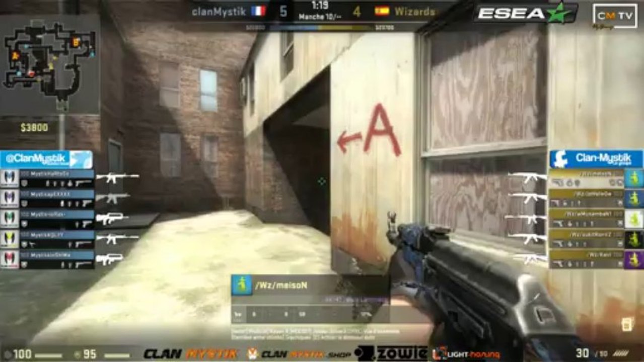 ESEA Clan-Mystik VS Wizard Phase finale