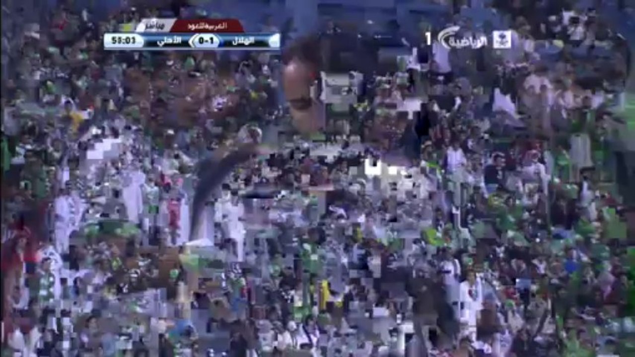 دخول ايريك اوليفيرا للملعب لأول مباراة له مع الاهلي الملكي - الاهلي 0-1 الهلال - 16/01/2014 HD