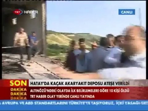 Hatay'da Canlı Yayında TRT Muhabirine Tepki