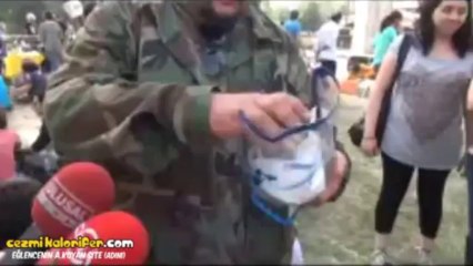 Fuat Ergin'den Eylemciler İçin Pratik Gaz Maskesi