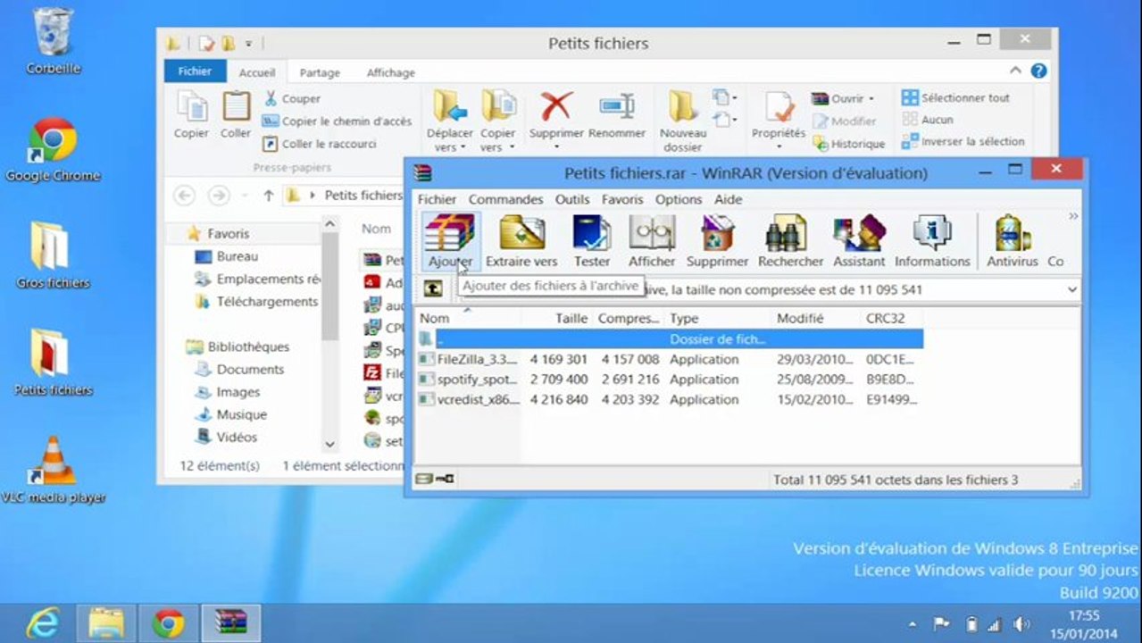 Tuto vidéo Winrar : créer une archive protégée par mot de passe