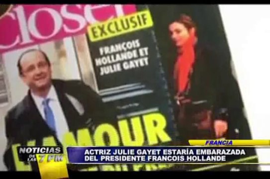 Noticias de las 7: la actriz Julie Gayet estaría embarazada de François Hollande (2/2)