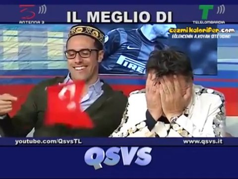 Galatasaray'ın Golünden Sonra İtalyan Televizyonunda Türk Bayrağı Sallayan Adam