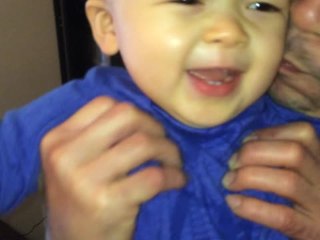 One-Year-Old Learns How to Use Nunchucks!