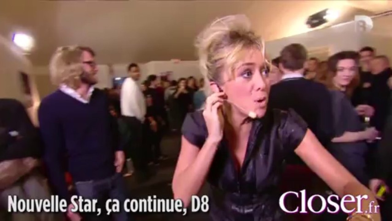 Bataille d'eau entre Enora Malagré et Cyril Hanouna dans la Nouvelle Star