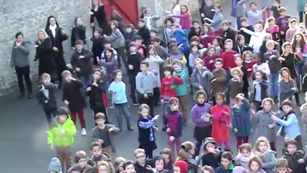 Flash mob à l'école Saint-Hilaire