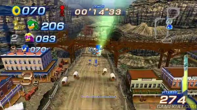 Sonic Free Riders - Sonic western tubulaire