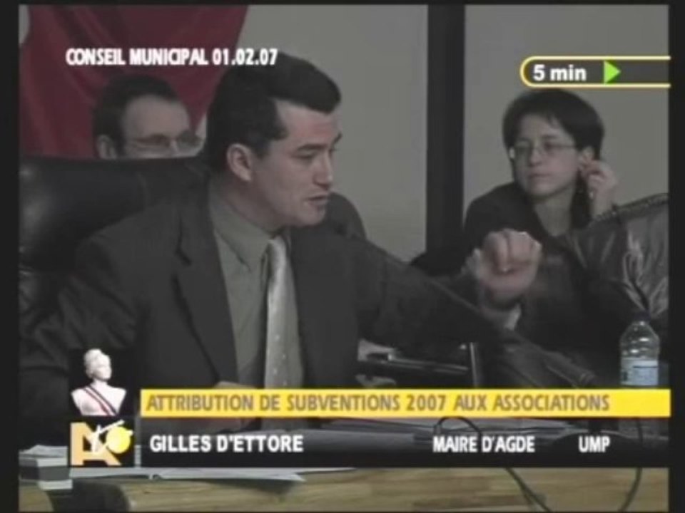 AGDE - 2007 - SUBVENTIONS AUX ASSOCIATIONS 2007 - CM de Février 2007