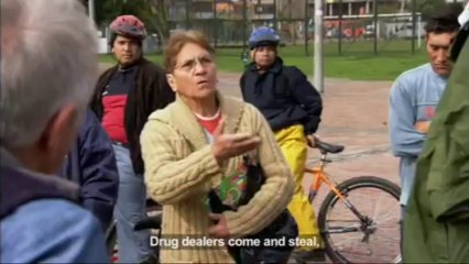 Bogota, Kolombiya'da Bisiklet Yolları Projesi