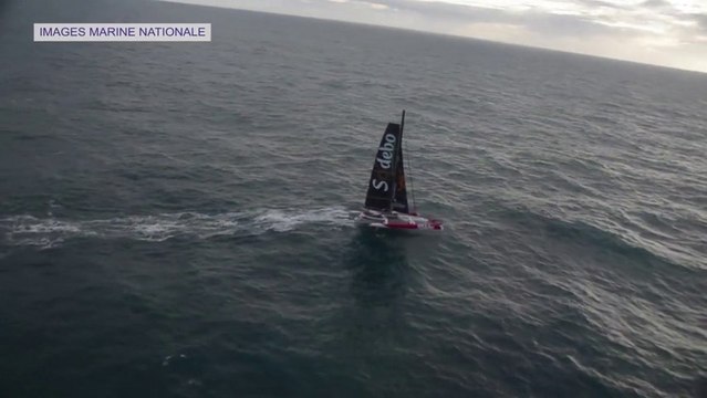 Sodebo - Tour du Monde 2014: Survol de Sodebo par la Marine Nationale