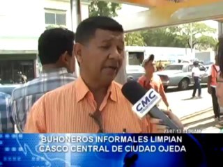 65 Buhoneros pintan paradas de lagunillas y colaboran con la limpieza del casco central de Ciudad Ojeda todos los martes – 25.07.13