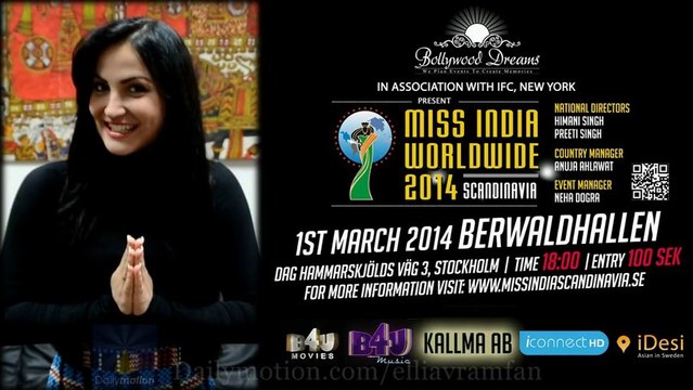 Elli Avram Coming To Miss India Scandinavia 2014 In Stockholm, Sweden