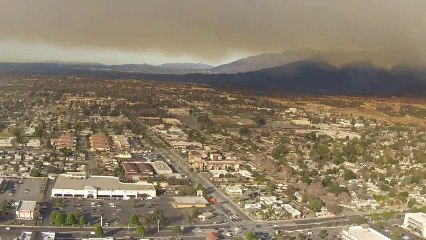Drone Footage Captures Glendora Fire